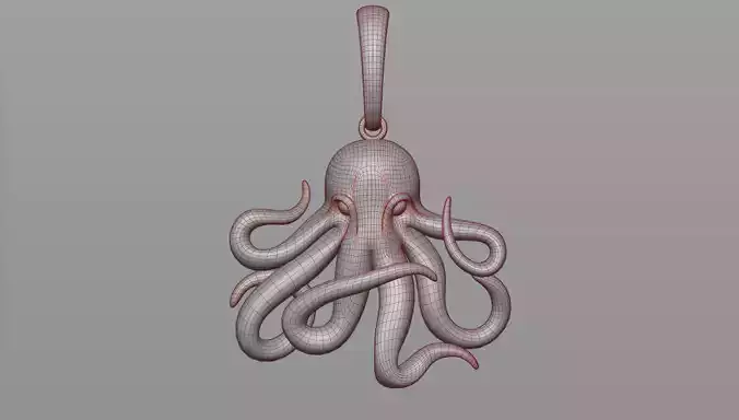 Octopus pendant