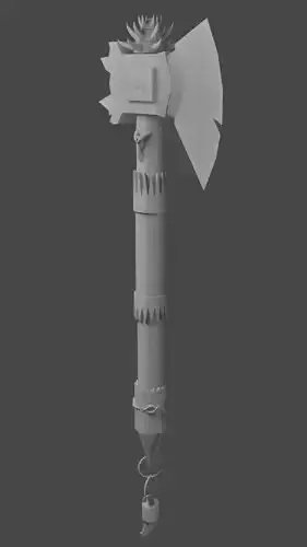 Axe ogres game asset 3d model