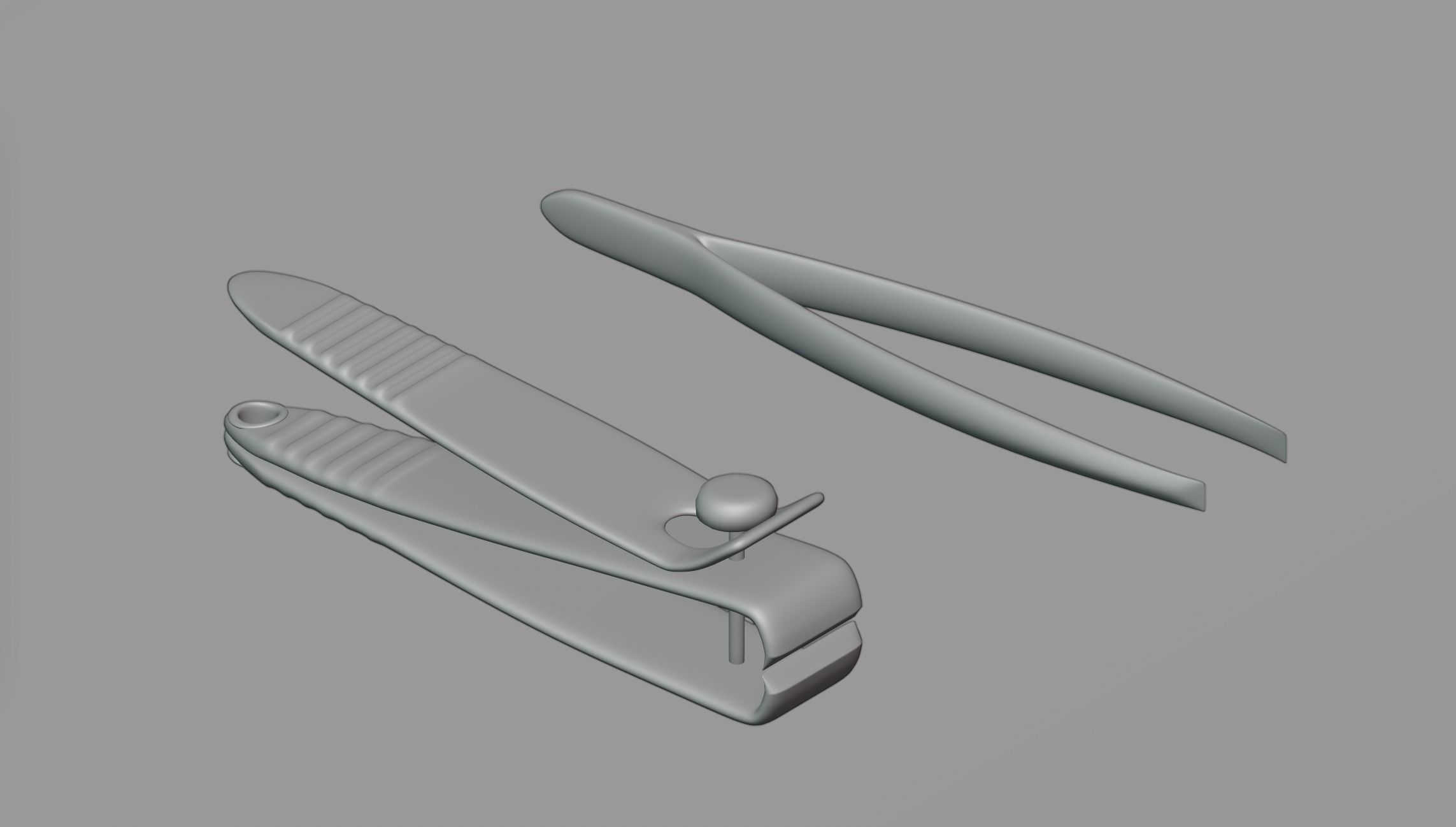 Cutters pair of scissors 3D model_1