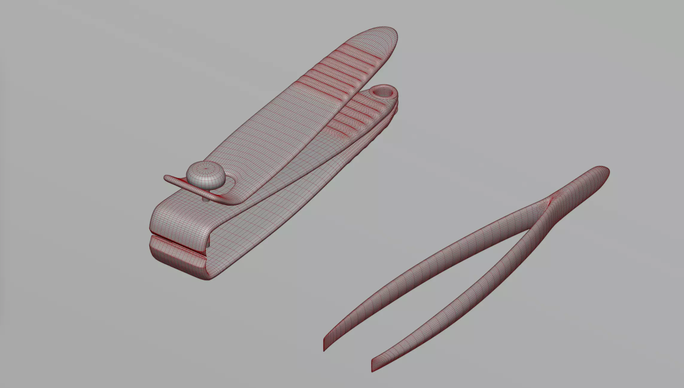 Cutters pair of scissors 3D model_0
