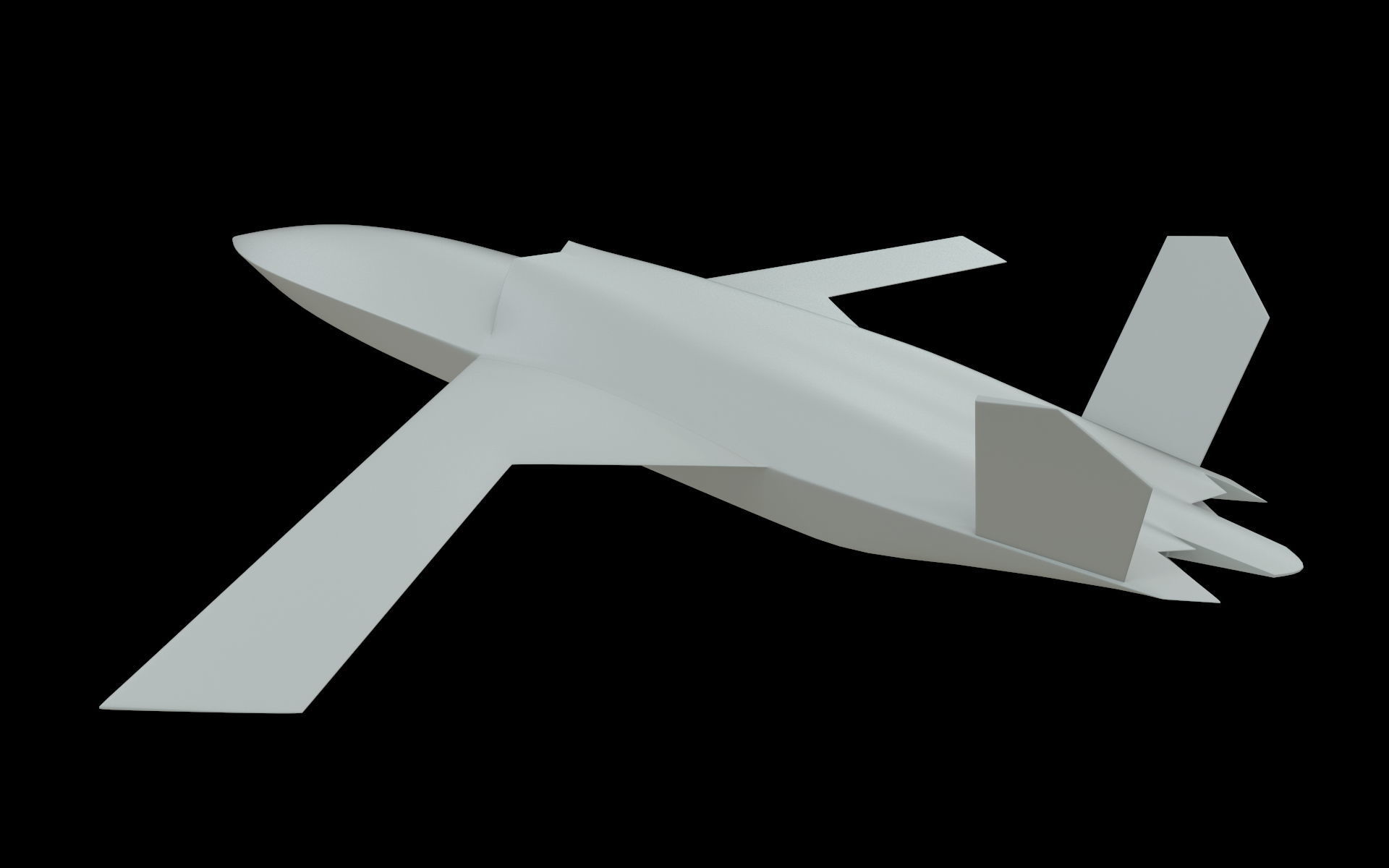 CASC FH-97 UAV system concept Low-poly 3D model_14