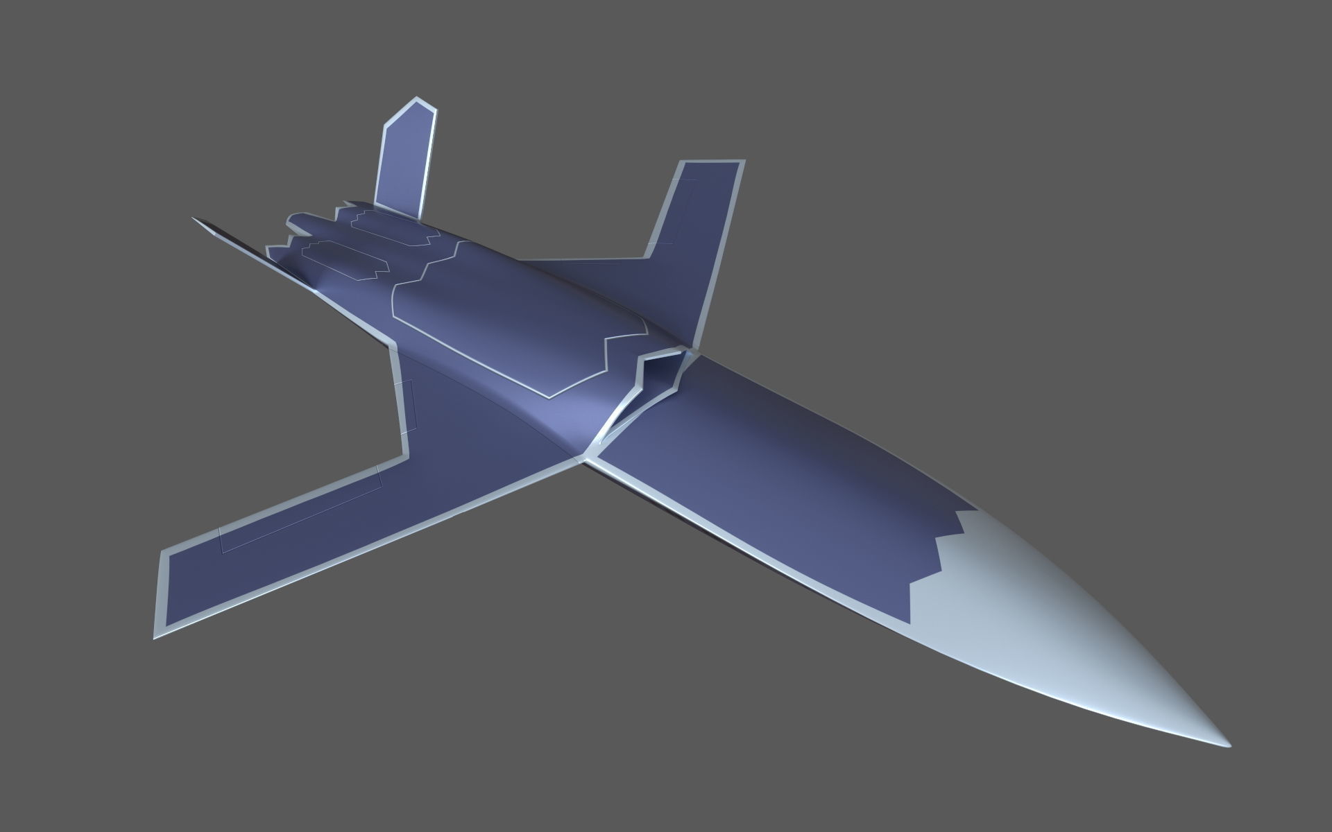 CASC FH-97 UAV system concept Low-poly 3D model_4