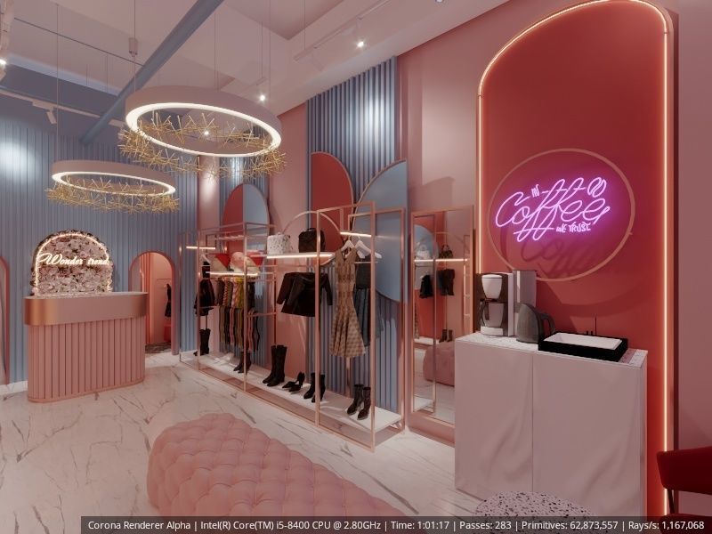 Clothes shop 3D model_4