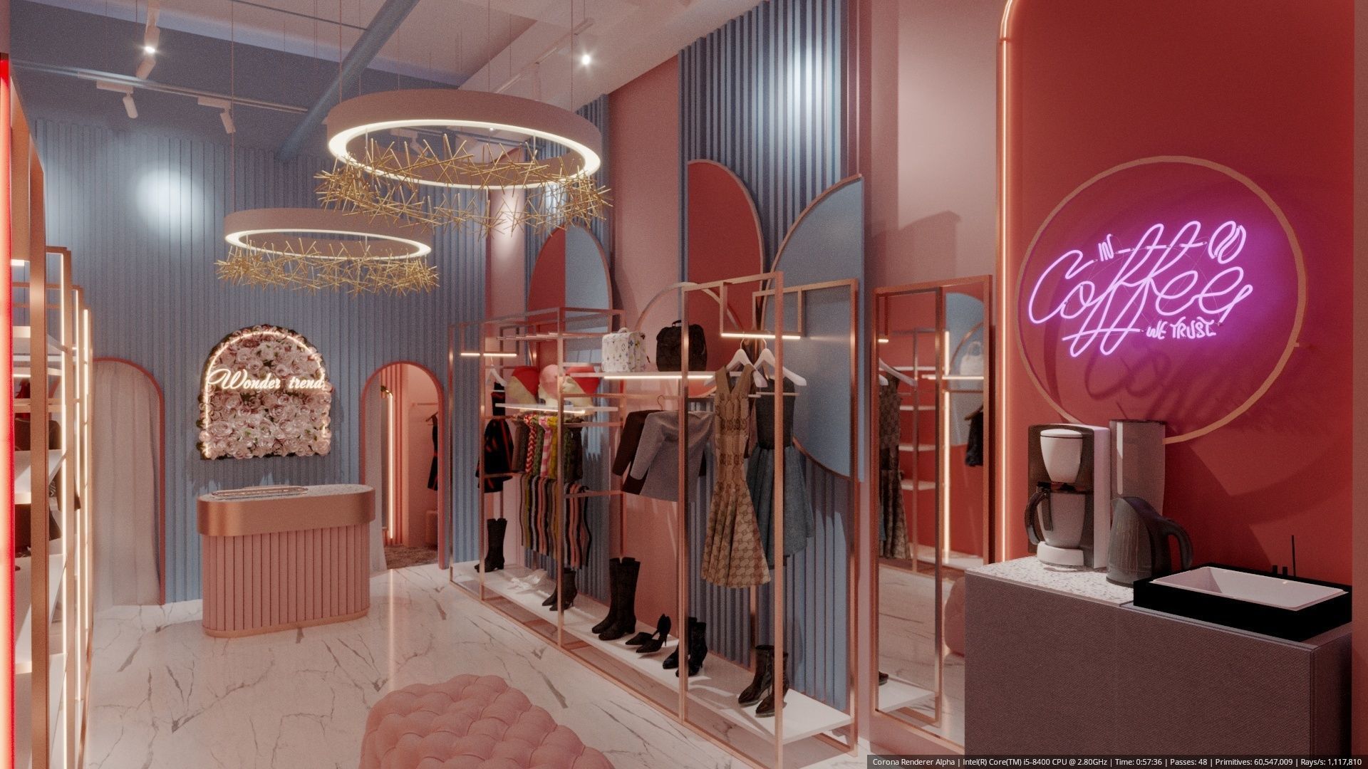 Clothes shop 3D model_3