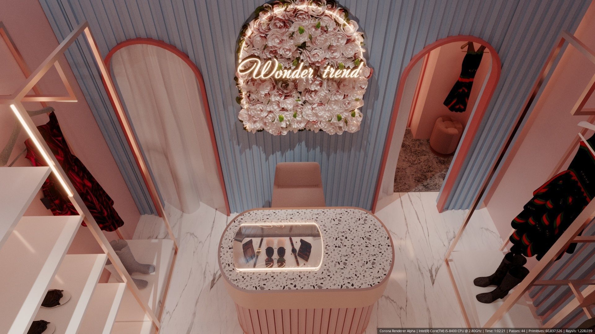 Clothes shop 3D model_2