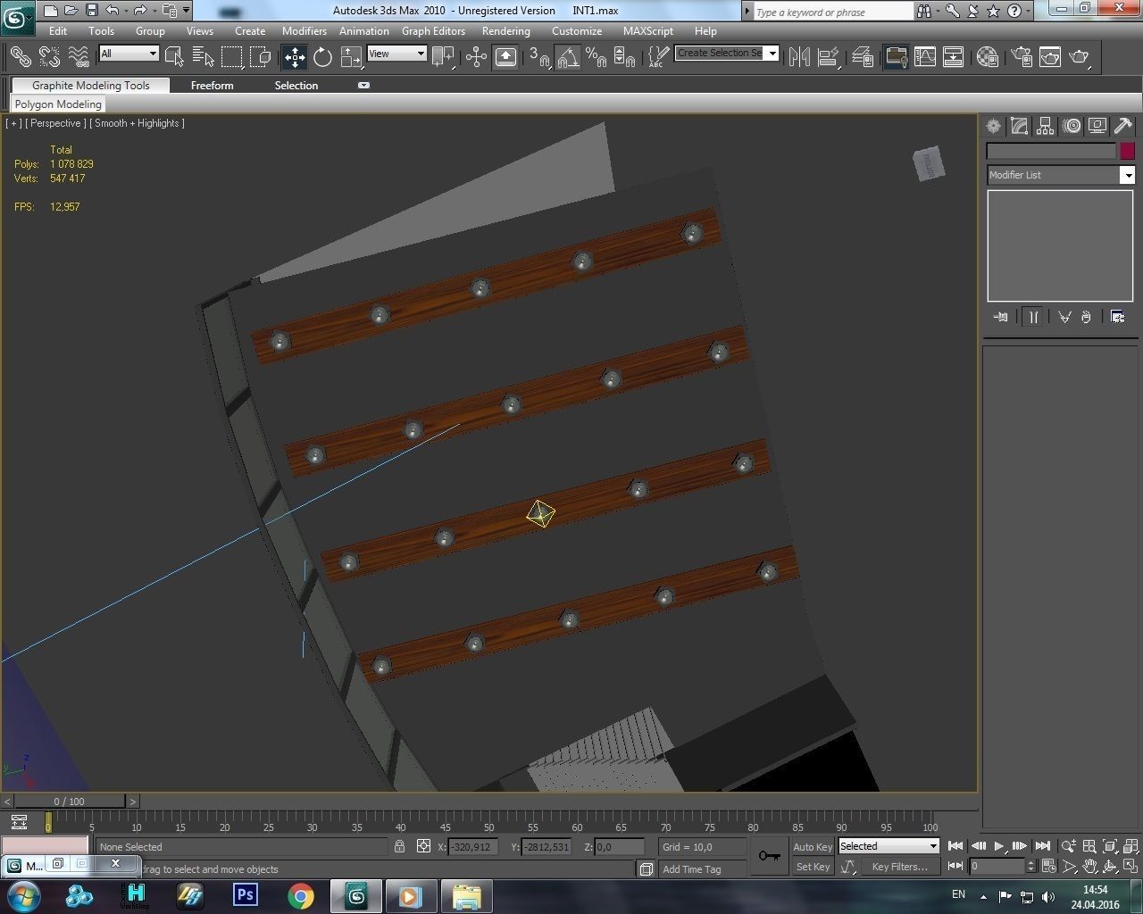 House Interior Low-poly 3D model_1