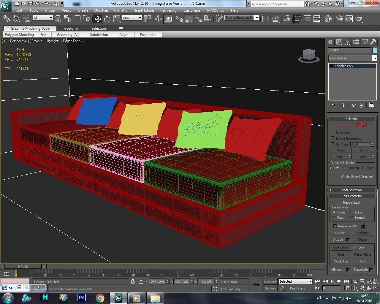 House Interior Low-poly 3D model_3