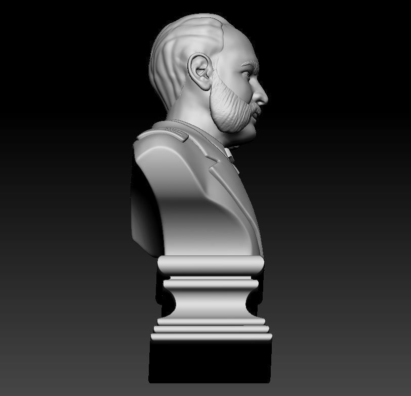 Miguel Grau Bust 3D print model_13
