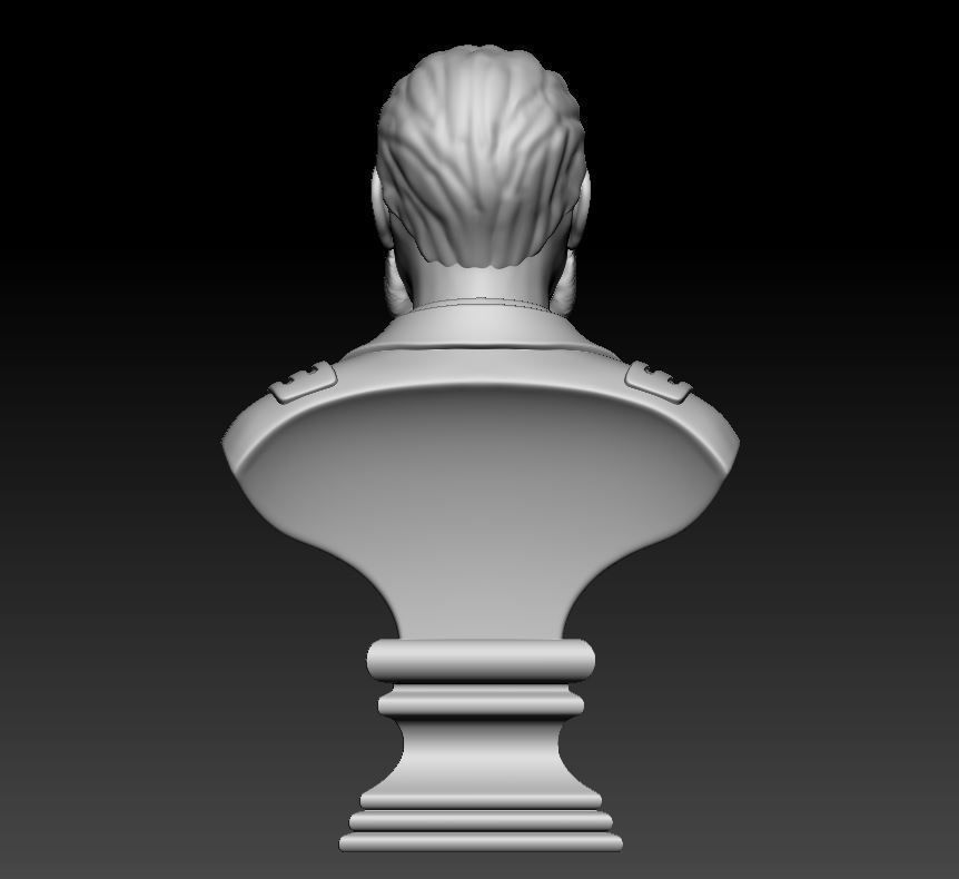 Miguel Grau Bust 3D print model_11