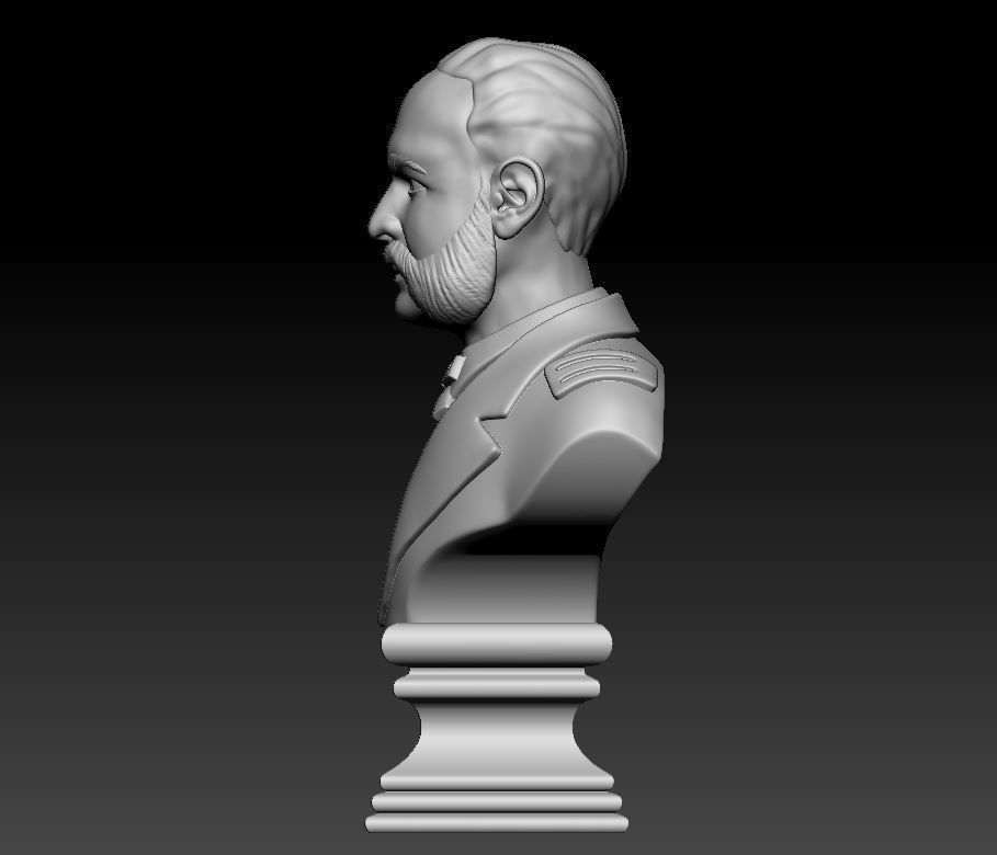 Miguel Grau Bust 3D print model_7