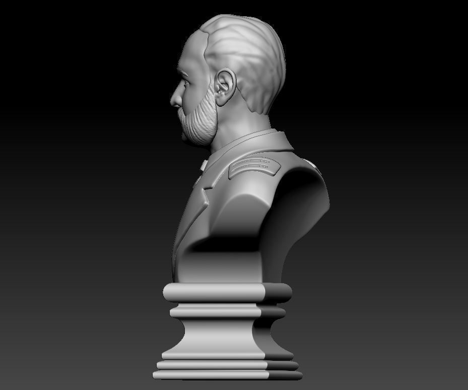 Miguel Grau Bust 3D print model_8