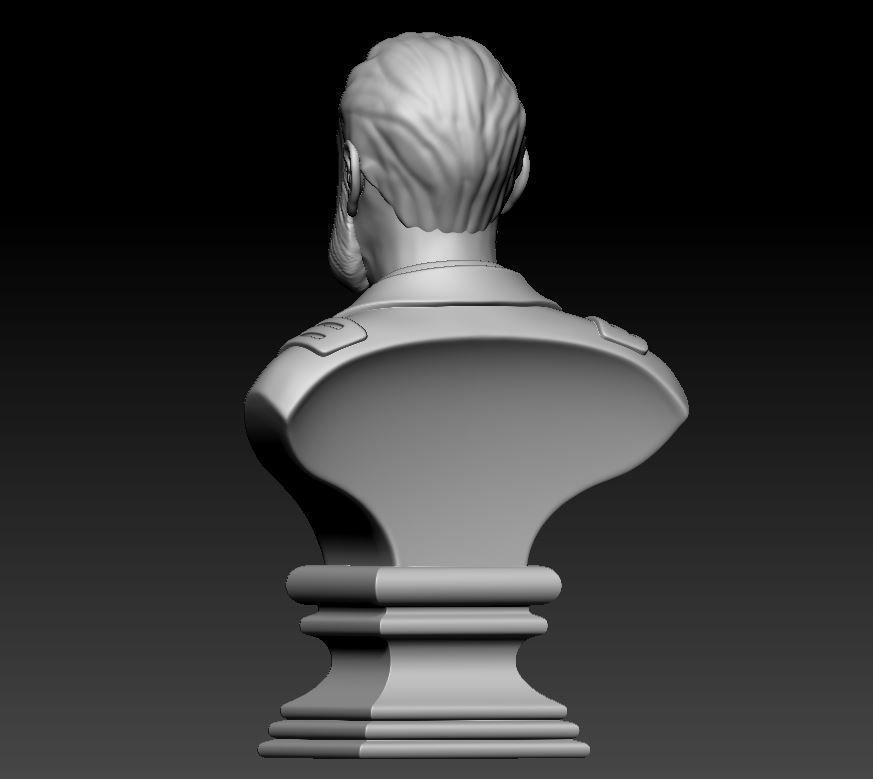 Miguel Grau Bust 3D print model_10