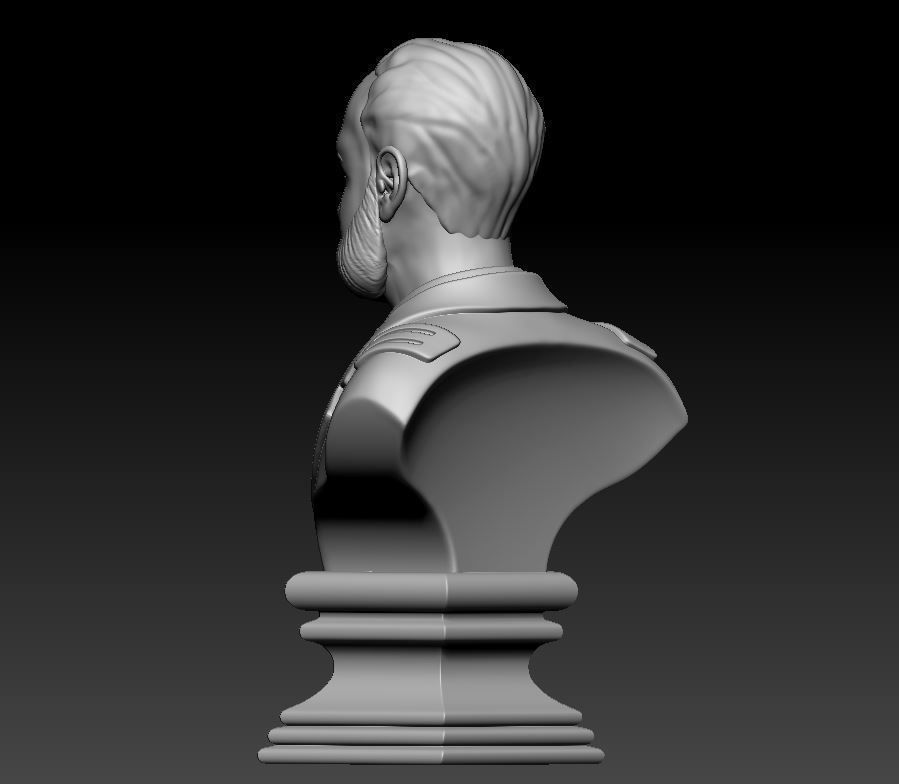 Miguel Grau Bust 3D print model_9