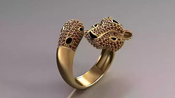 Panther Ring Bold Luxury Style for Men and Women 3D print model