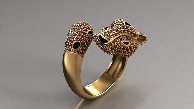 Panther Ring Bold Luxury Style for Men and Women 3D print model