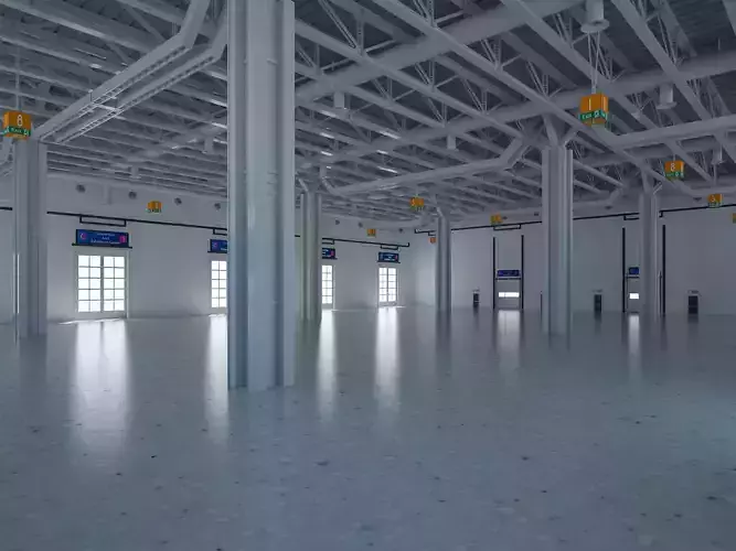 Exhibition Hall 27 interior 3D model