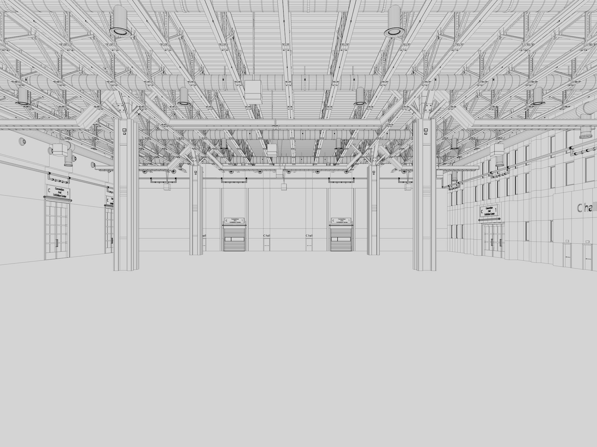 Exhibition Hall 27 interior 3D model_18