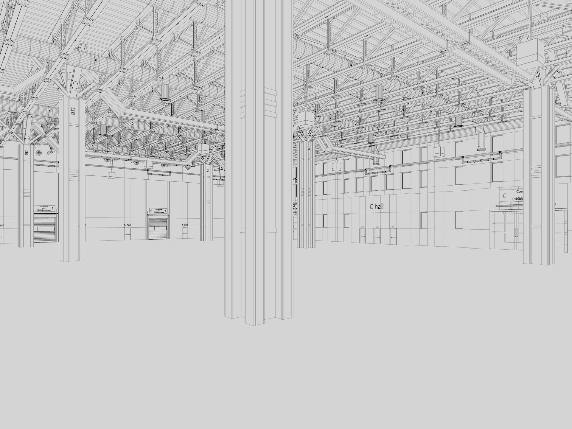 Exhibition Hall 27 interior 3D model_19