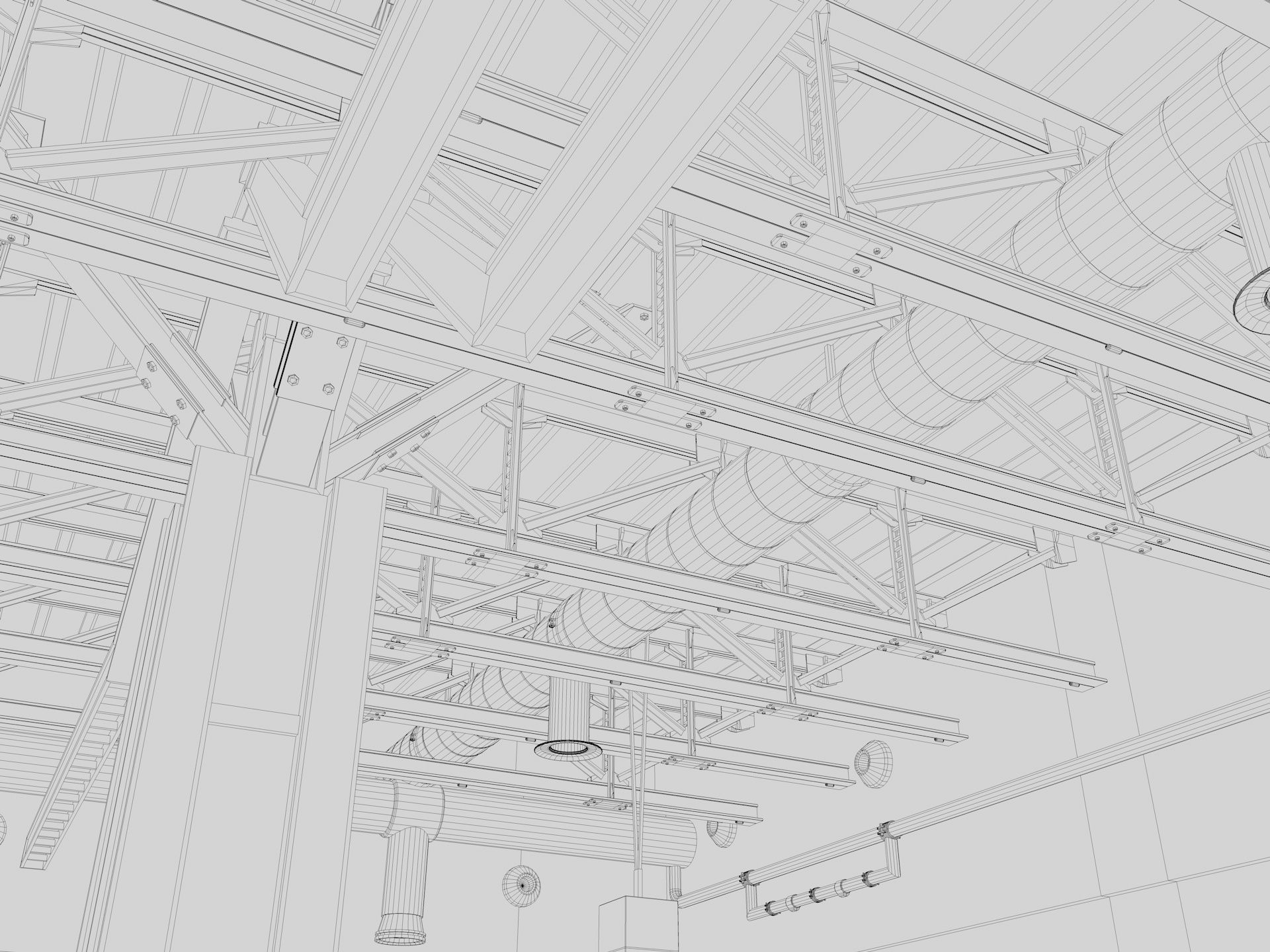 Exhibition Hall 27 interior 3D model_17