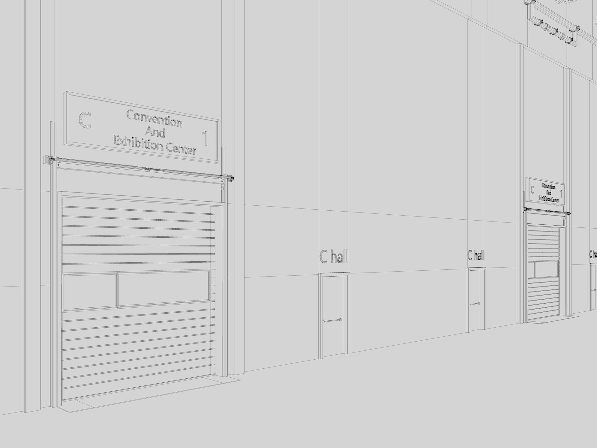 Exhibition Hall 27 interior 3D model_25