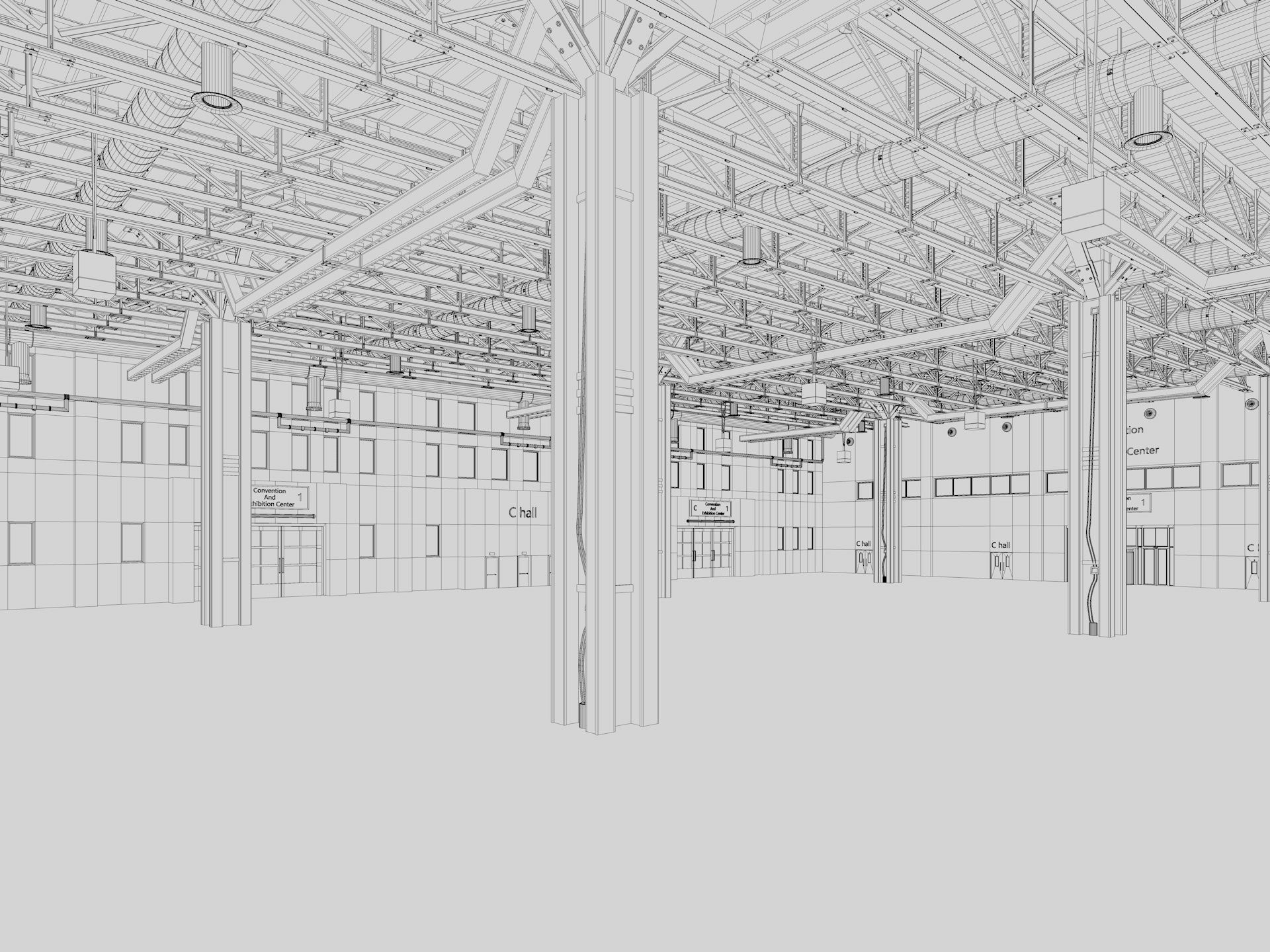 Exhibition Hall 27 interior 3D model_23