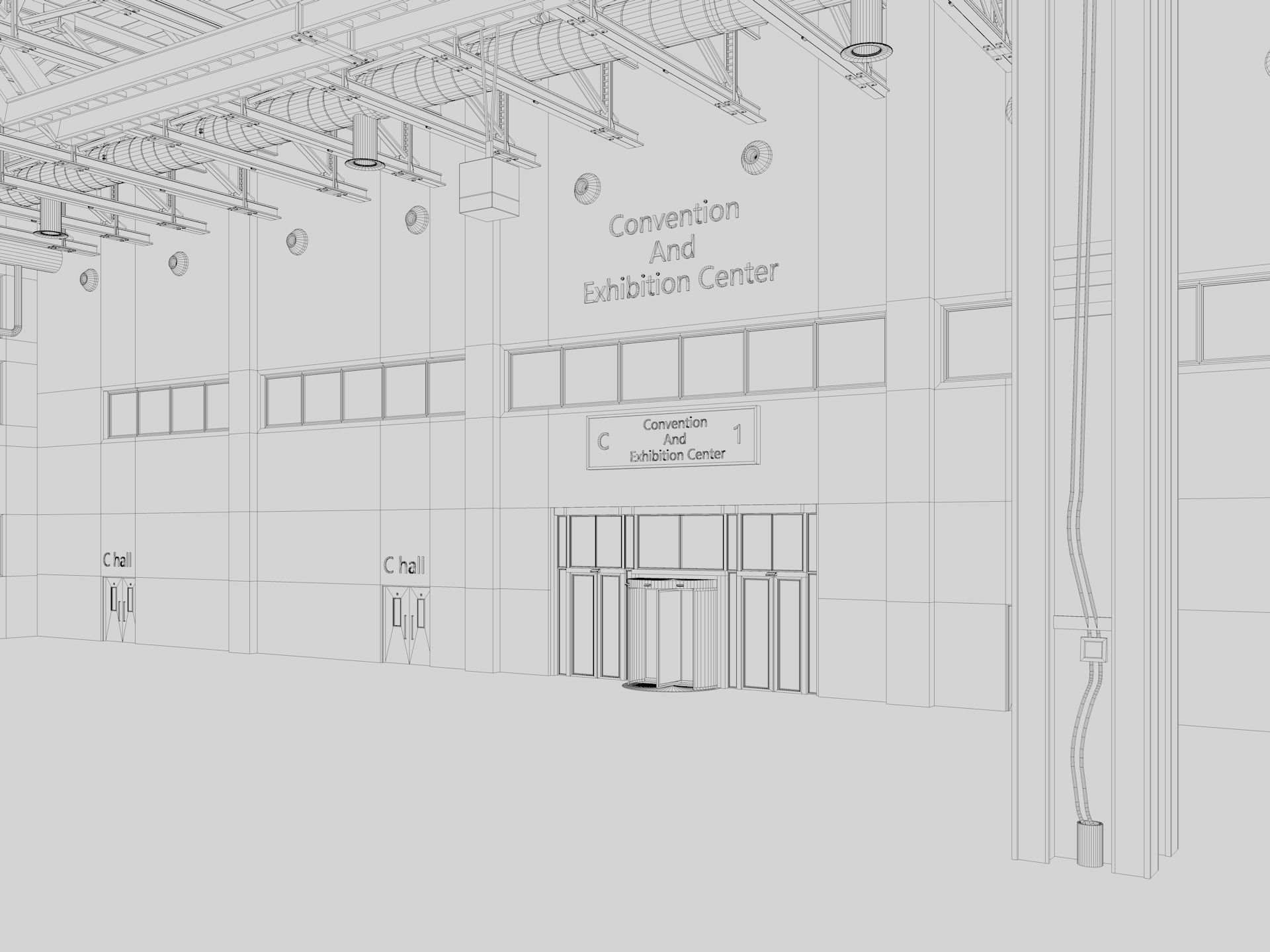 Exhibition Hall 27 interior 3D model_15