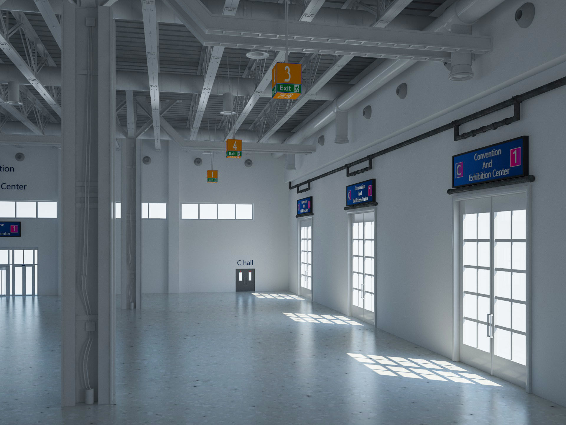 Exhibition Hall 27 interior 3D model_11