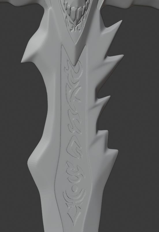Frostmourne diorama 3D print model_4
