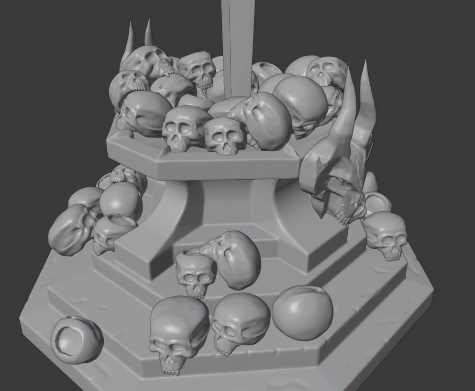 Frostmourne diorama 3D print model_2