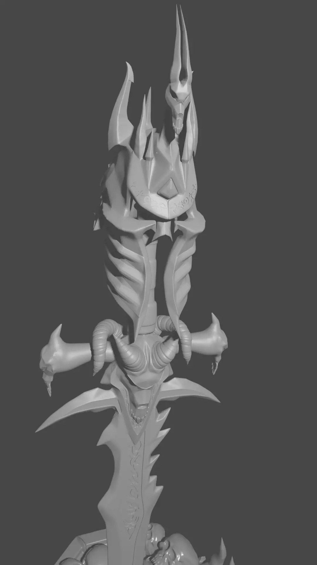 Frostmourne diorama 3D print model_0