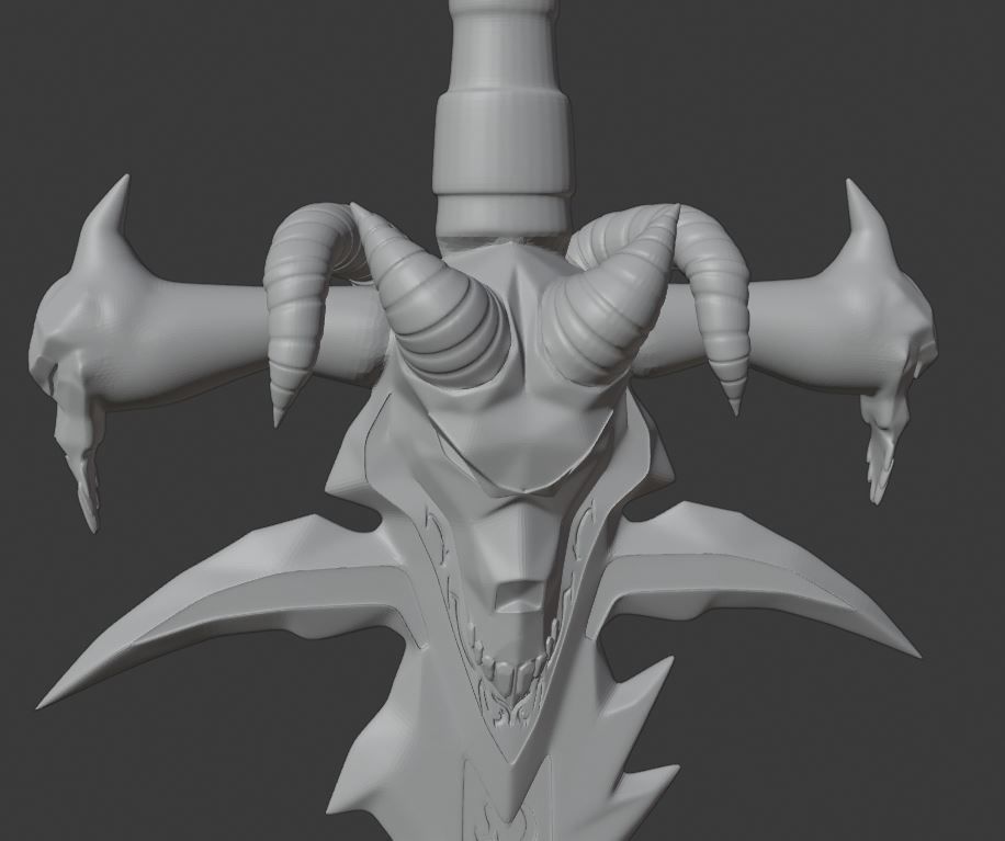 Frostmourne diorama 3D print model_5