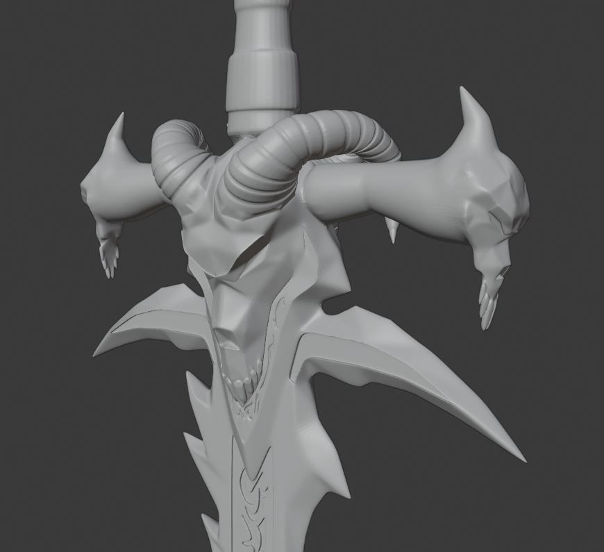 Frostmourne diorama 3D print model_6