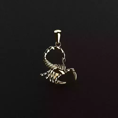 Pendant silver scorpion