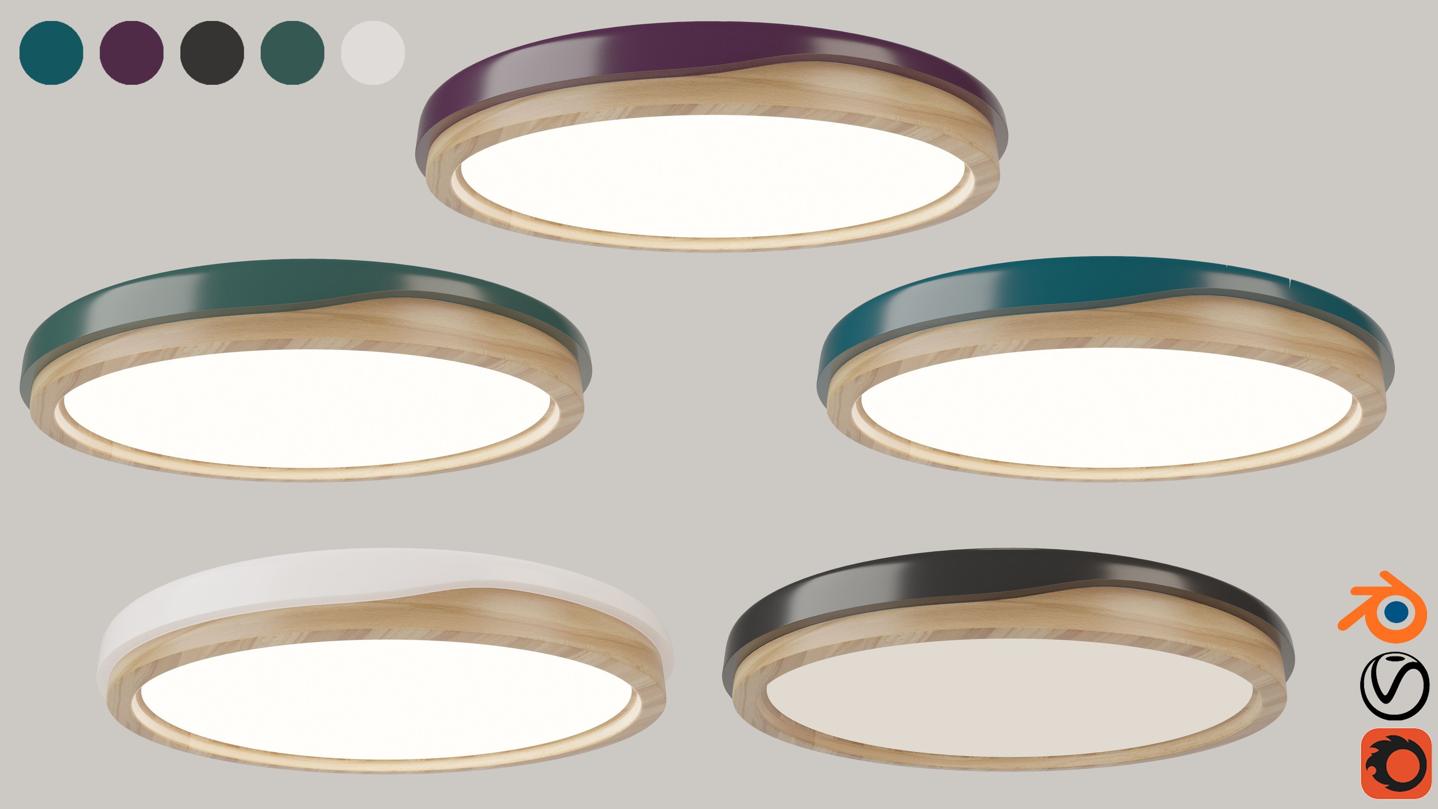 ikea-ceiling lamp vol 03 3D model_9