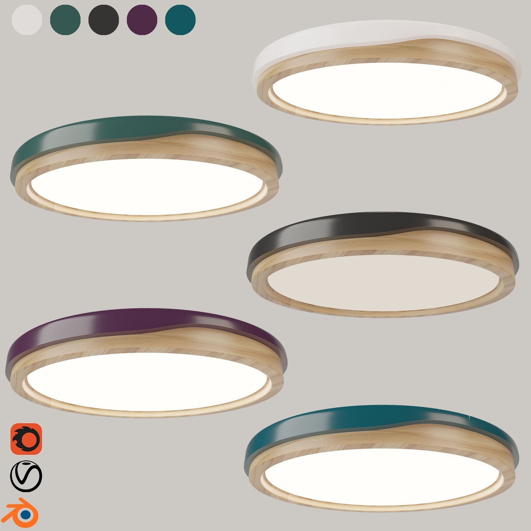 ikea-ceiling lamp vol 03 3D model_8