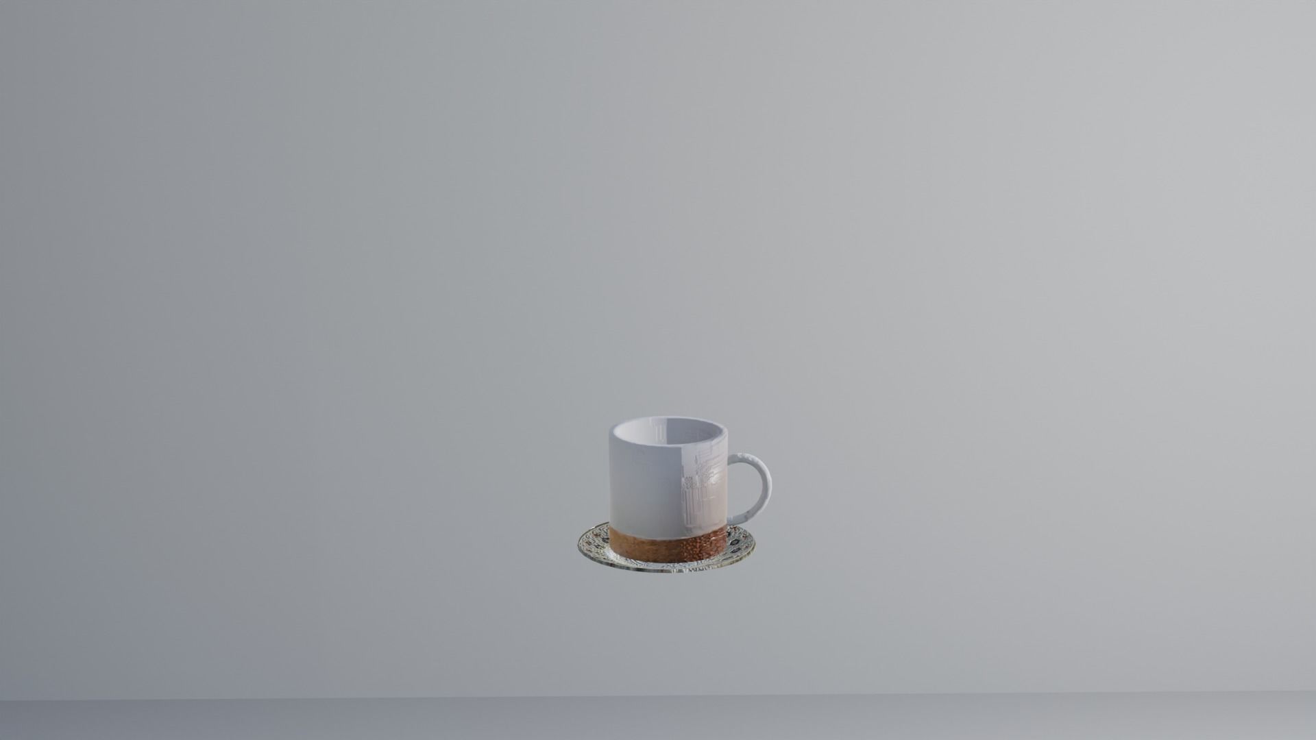 Brown Coloured Wooden Table Low-poly 3D model_5