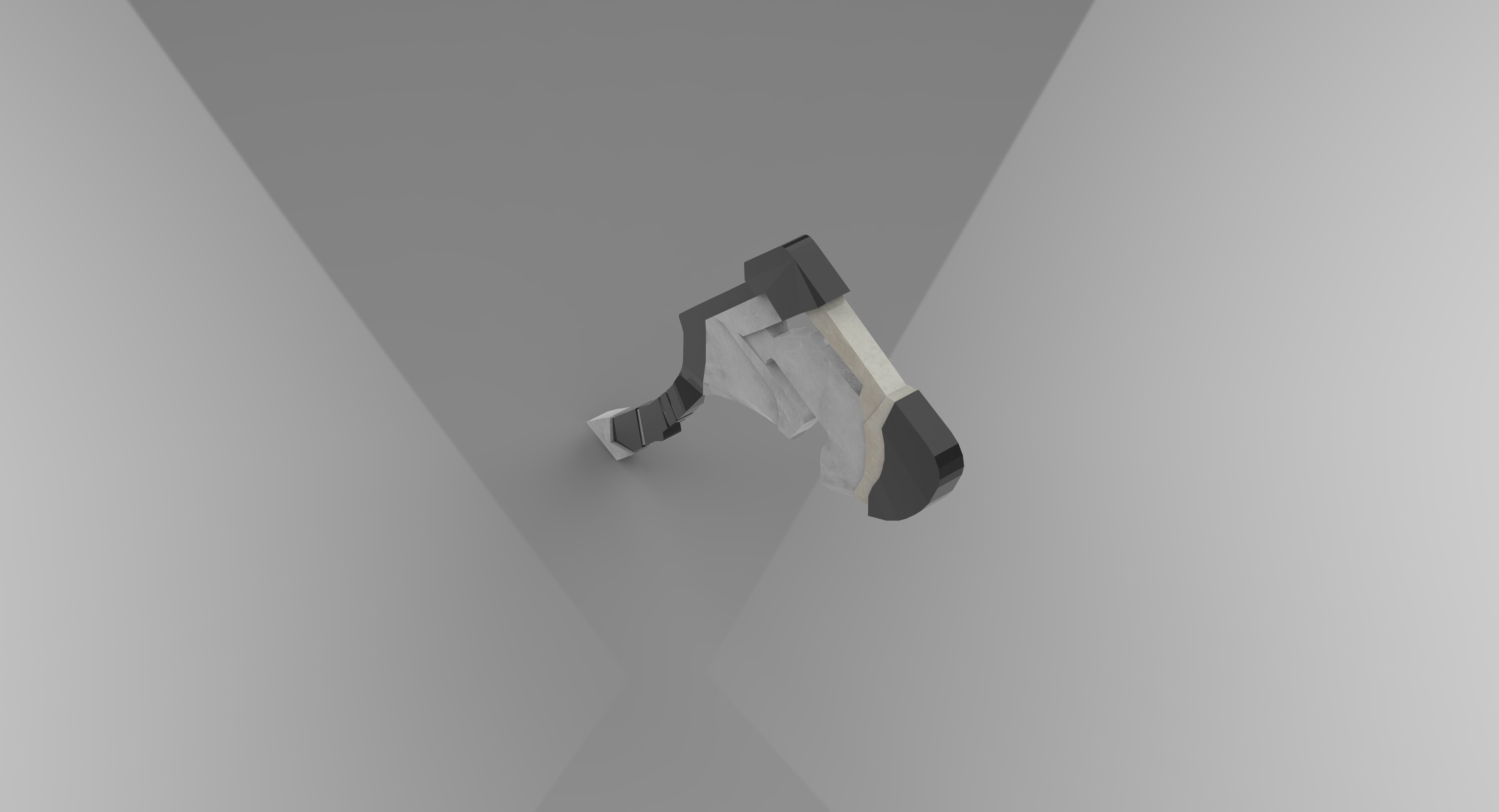 axe cartoon  Low-poly 3D model_6