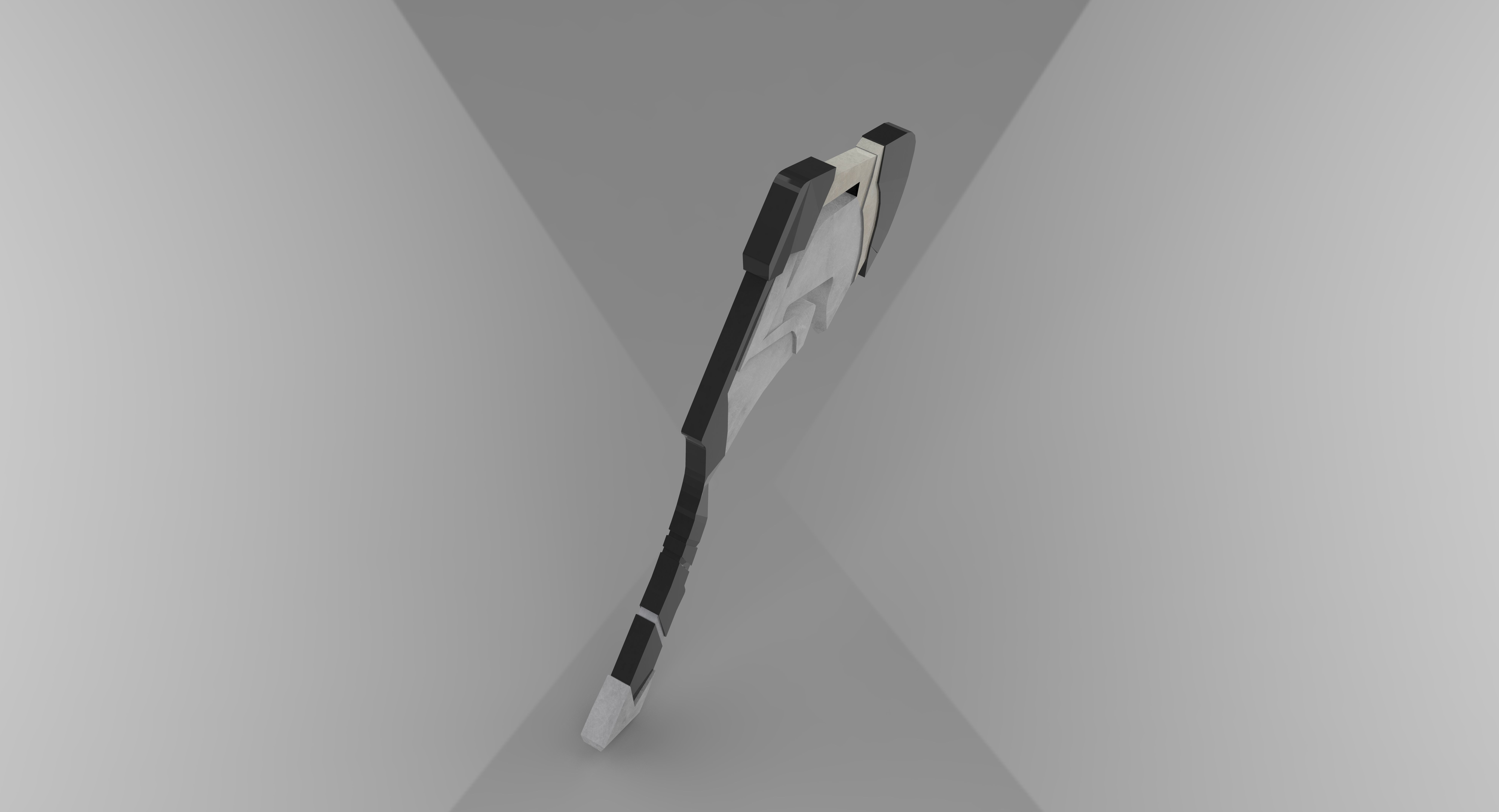 axe cartoon  Low-poly 3D model_8