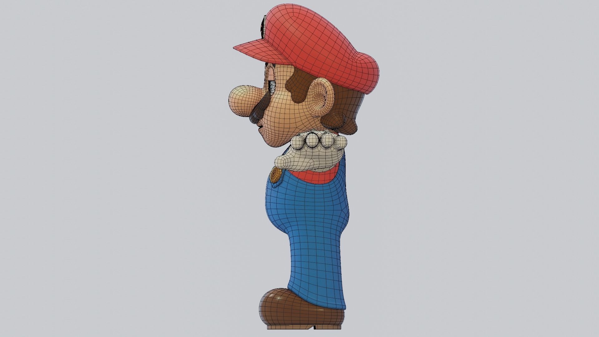 Mario - Free Rigged Character for Blender Free 3D model_4
