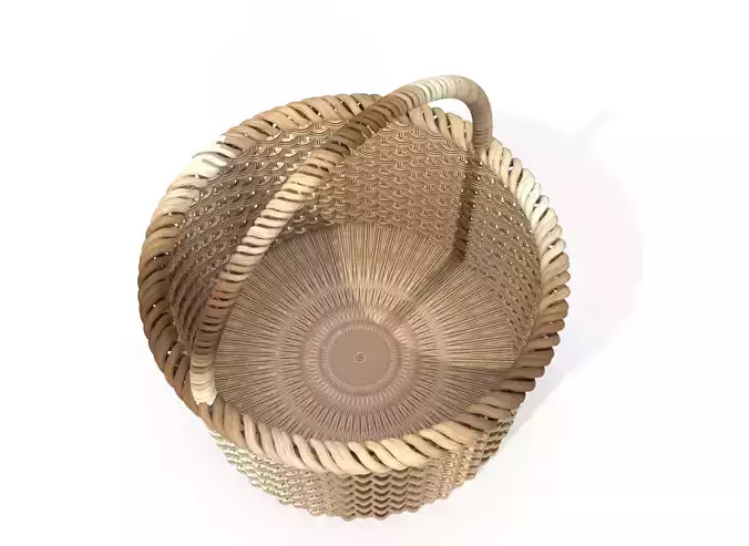 3D basket with texture