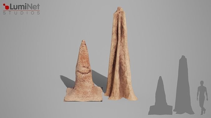 Termitemound  Desert foliage 22 of 25 Low-poly 3D model Low-poly 3D model