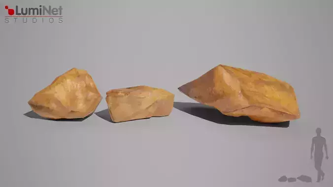 SmallRock 2 Desert foliage 21 of 25 Low-poly 3D model