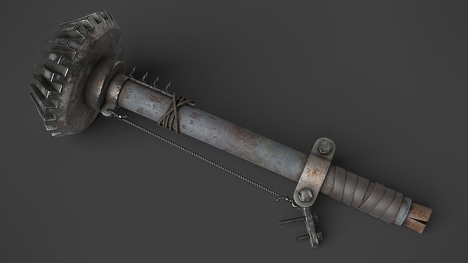 Modifiable Strike Weapon 07 Low-poly 3D model