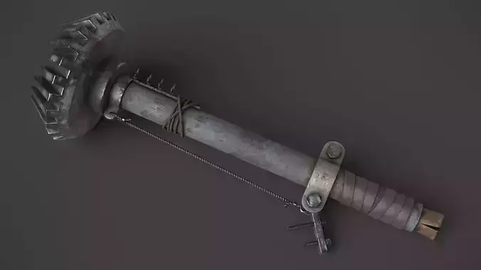 Modifiable Strike Weapon 07 Low-poly 3D model