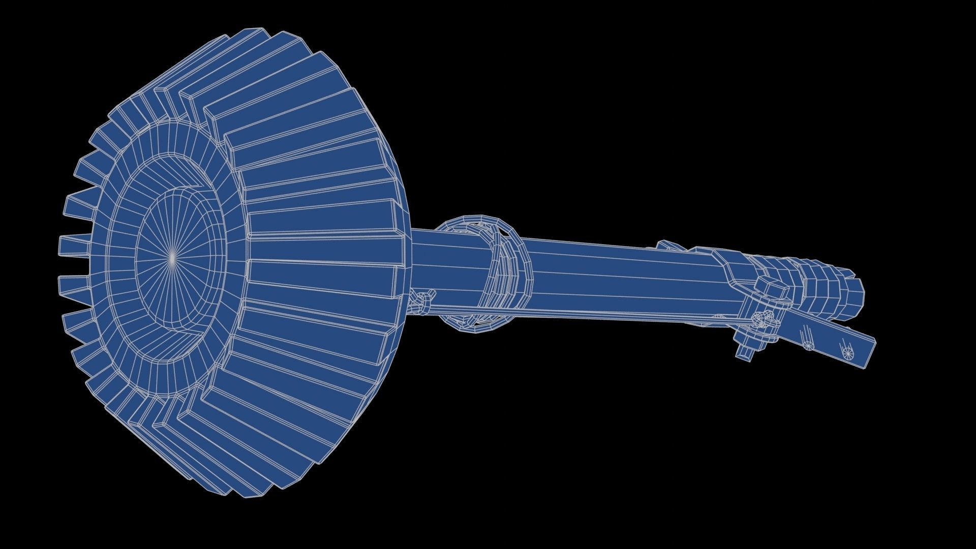 Modifiable Strike Weapon 07 Low-poly 3D model_23