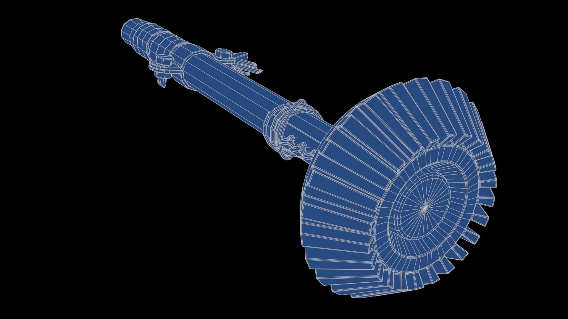 Modifiable Strike Weapon 07 Low-poly 3D model_24
