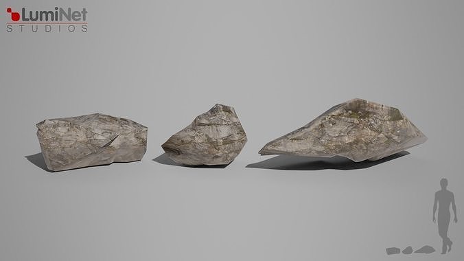 SmallRock 1 Desert foliage 20 of 25 Low-poly 3D model Low-poly 3D model