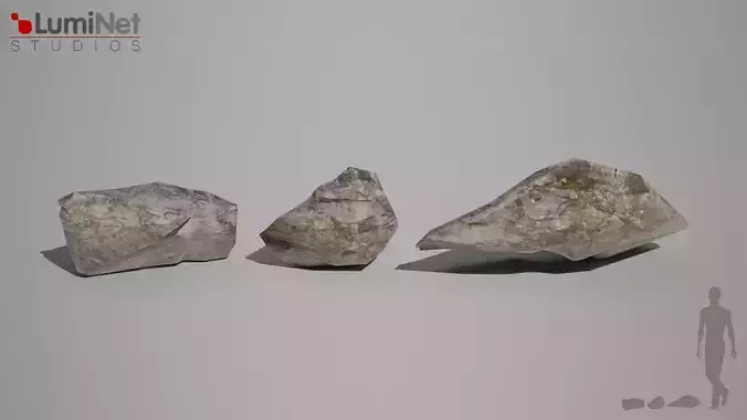 SmallRock 1 Desert foliage 20 of 25 Low-poly 3D model