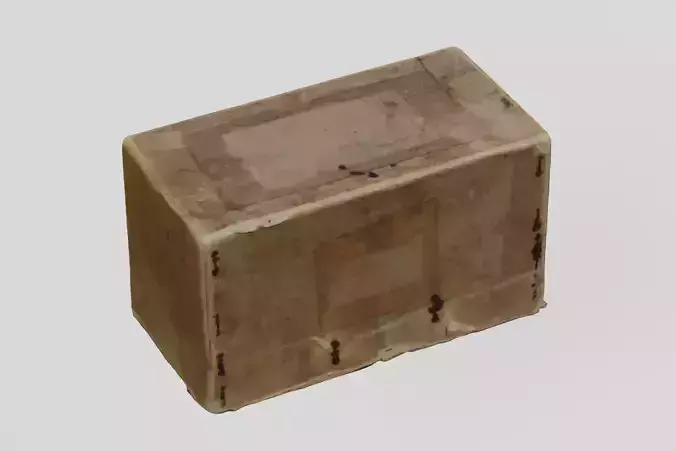 Card Box 1 Projection Slides 3D scan PBR 4K textures