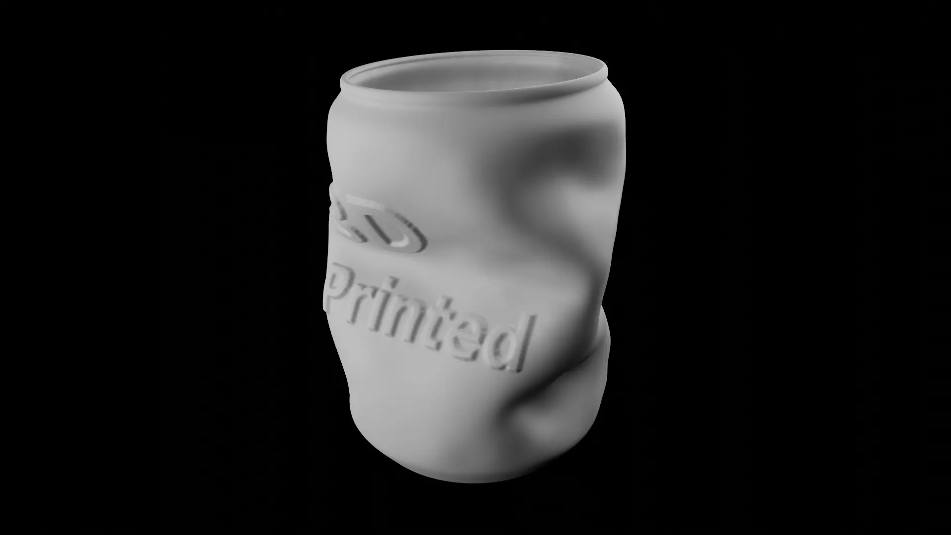 Crushed Can Pencil Holder 3D print model